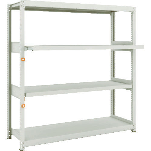 TRUSCO Steel Rack M2 Type Light-Medium Duty Shelf 1460 x 450 x H1500 4 Shelves, 2 of which are Sliding Shelves, Single Unit M2-5542M2 1 S