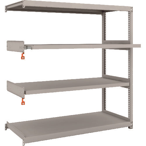 TRUSCO Steel Rack M2 Type Light-Medium Duty Shelf 1460 x 600 x H1500 4 Shelves, 2 of which are Sliding Shelves, Connected M2-5562M2B 1 S