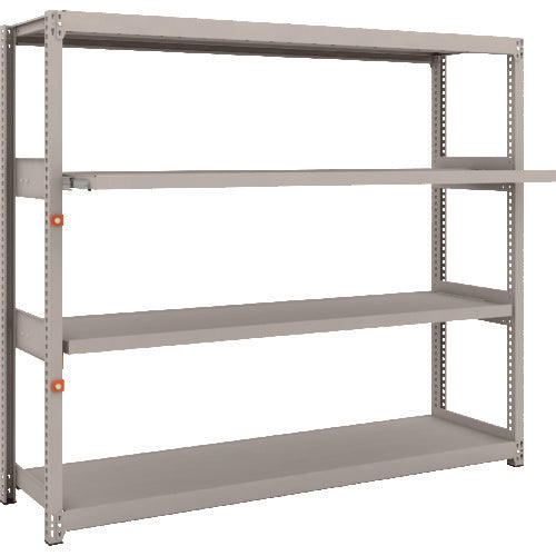 TRUSCO Steel Rack M2 Type Light-Medium Duty Shelf 1760 x 450 x H1500 4 Shelves, 2 of which are Sliding Shelves, Single Unit M2-5642M2 1 S