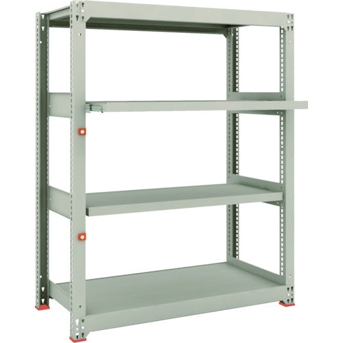 TRUSCO Steel Rack M3 Medium Duty Shelf 1200 x 571 x H1500 4 Shelves, 2 of which are Sliding Shelves, Single Unit M3-5462M2 1 Unit