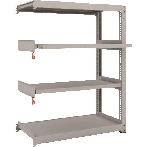 TRUSCO Steel Rack M3 Medium Duty Shelf 1200 x 571 x H1500 4 Shelves, 2 of which are Sliding Shelves, Connectable M3-5462M2B 1 Unit