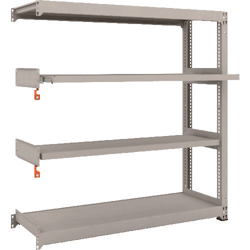 TRUSCO スチールラック M3型中量棚 1500×471×H1500 4段うちスライド2段 連結 M3-5552M2B 1 台