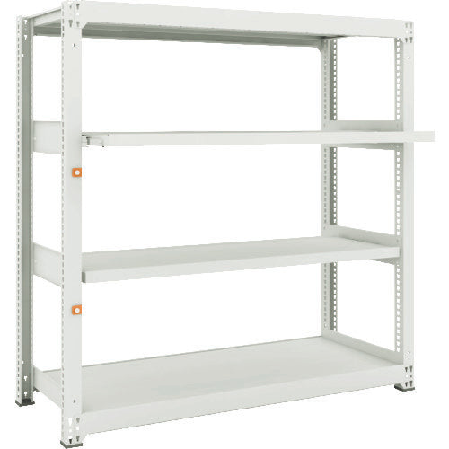 TRUSCO Steel Rack M3 Medium Duty Shelf 1500 x 571 x H1500 4 Shelves, 2 of which are Sliding Shelves, Single Unit M3-5562M2 1 Unit