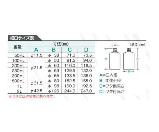 Jボトル丸型 細口 遮光 100mL 1本 1520-12 1本