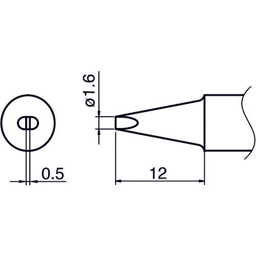 Hakko iron tip/SSD5 type T33-SSD16 1 piece