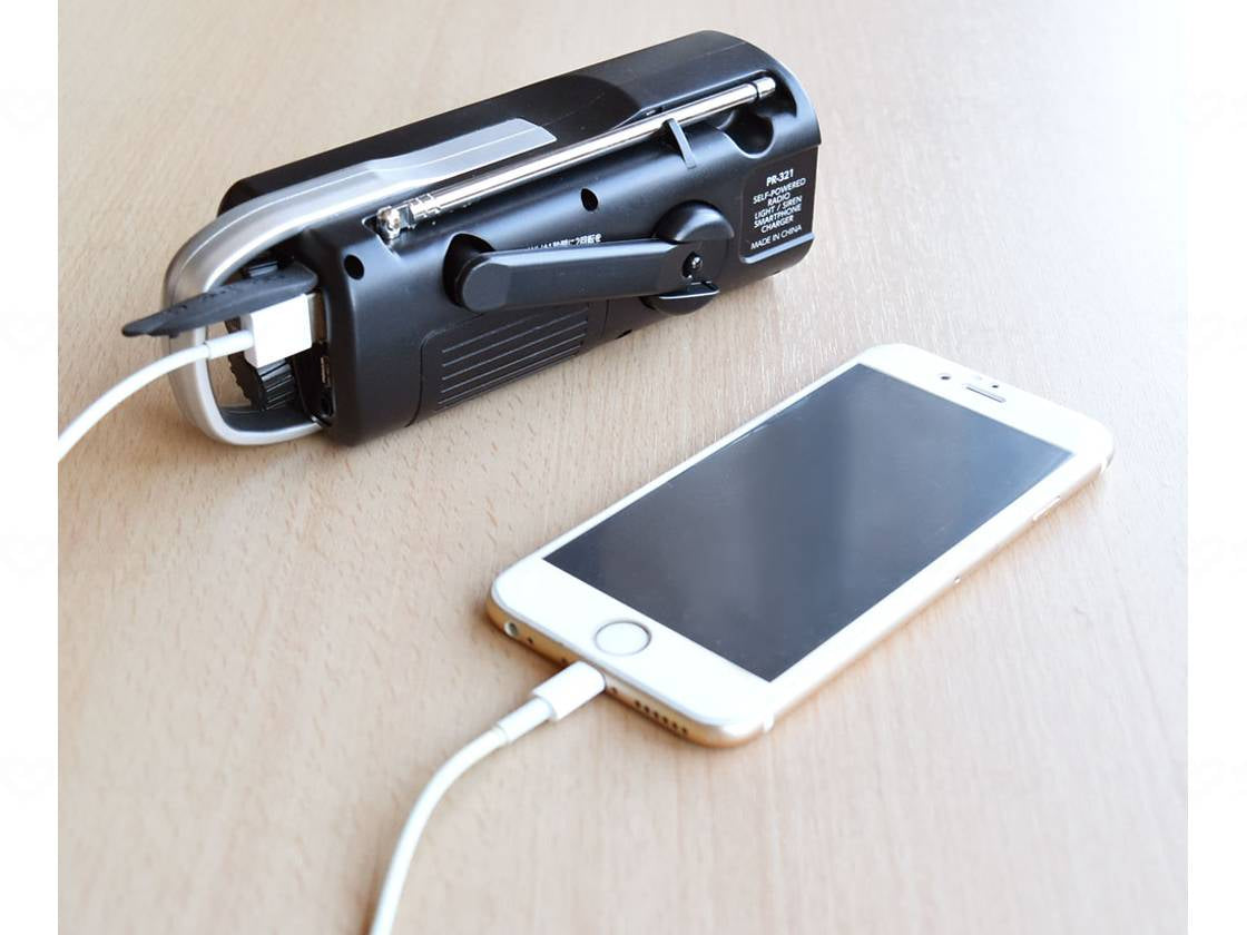 Dritech Just Plug and Charge Radio Light Black