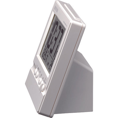 RHYTHM 리듬 전파 알람 시계 온도계 부착 화이트 8RZ201SR03 1개