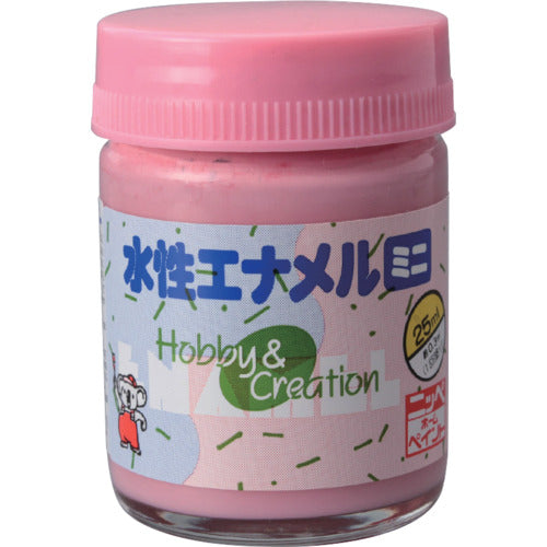 ニッぺ 水性エナメルミニ 25ml ピンク HSB007−25 49365368 1 個
