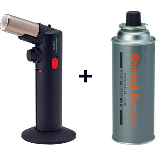 신 후지 가스 충전식 파워 토치 + 파워 가스 CB 세트 RZ-512CR-SET 1 S