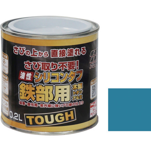ニッぺ 油性シリコンタフ 0.2L スカイブルー HYS110−0.2 4976124218811 1 缶