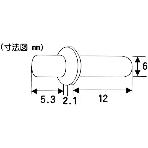 WAKI 회전핀 두꺼운 입 IF-109 6mm(4개입) IF-109 1봉