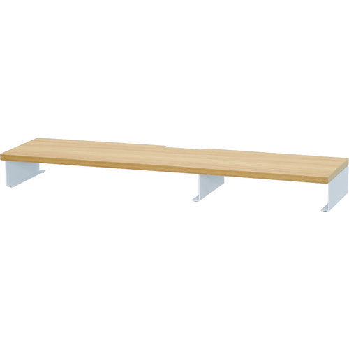 TRUSCO 机上ラック ナチュラル天板 白脚 幅950 TSLDR-950NA-W 1 台