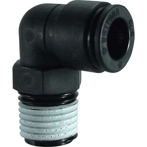 Chiyoda Tube Fitting Five Resin Male Elbow 8mm R1/4 FR8-02ML 1 pc