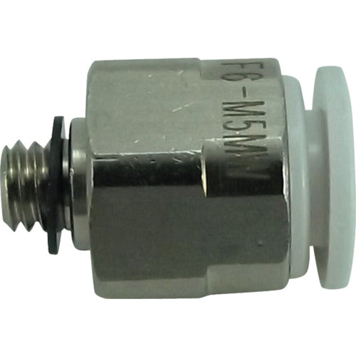 Chiyoda Five Male Connector W (White) 6mm, M5X0.8 F6-M5MW 1 pc