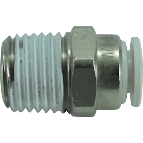 치요다 파이브 메일 커넥터 W(흰색) 6mm·R1/4 F6-02MW 1개