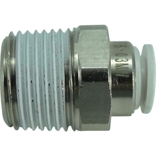 치요다 파이브 메일 커넥터 W(흰색) 6mm·R3/8 F6-03MW 1개