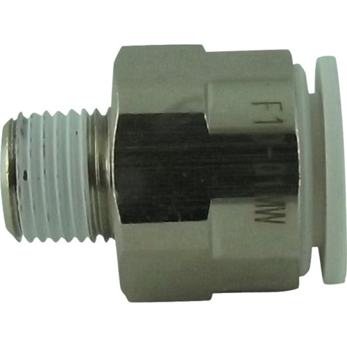 치요다 파이브 메일 커넥터 W(흰색) 10mm·R1/8 F10-01MW 1개