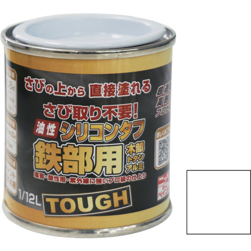 ニッぺ 油性シリコンタフ 1/12L ホワイト HYS101−1/12 4976124217906 1 缶