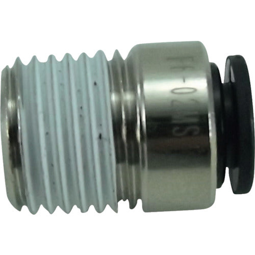 치요다 튜브 피팅 파이브 육각 구멍 부착 메일 커넥터 6mm·R1/4 F6-02MS 1개