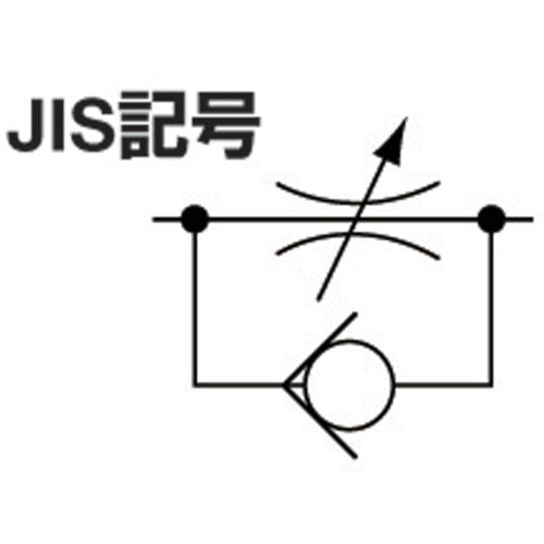 치요다 후지 스피드 컨트롤러 α(수지) 미터 아웃 8mm·R1/4 8R-02SC-O 1개