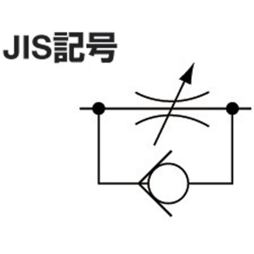 치요다 미니 스피드 컨트롤러 α 미터 아웃 4mm・M5×0.8 M4R-M5-O 1개