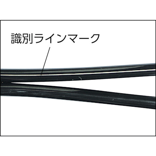 チヨダ TEツインタッチチューブ 12mm/10m 黒 2TE-12-10 1 巻