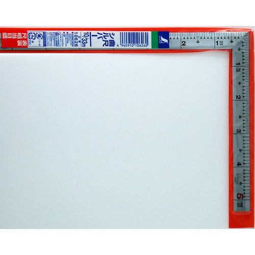 Shinwa Curved Ruler 1 shaku front and back scale equivalent 10626 1 piece