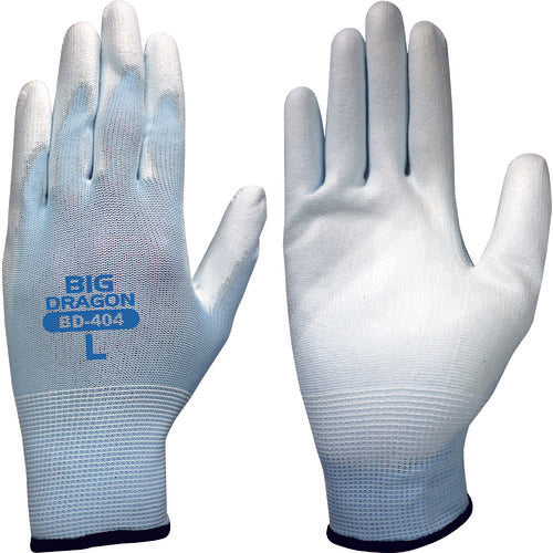 Fuji Gloves Urethane White 10 Pairs BD-404 L 7070 1 Pair