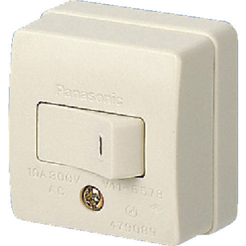 Panasonic 10A Square Tumbler Switch B (Single Pole) WS3001W 1 pc