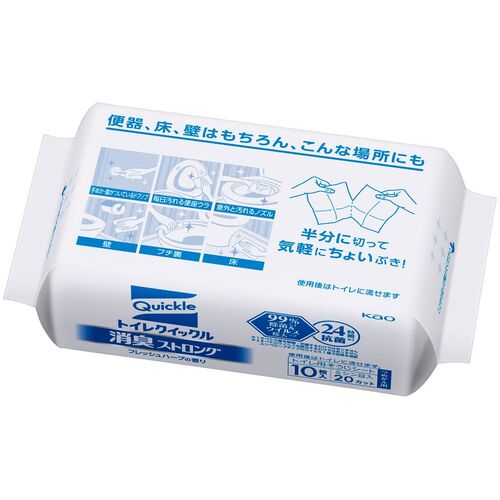 Kao Toilet Quickle Deodorizing Strong Refill 20 Sheets 311887 1 PK