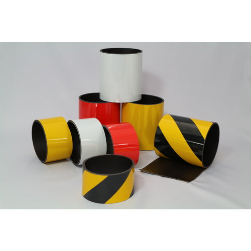 Nitto Elmate Reflective Magnet Sheet 50mm x 1m Yellow/Black HMG-50YB 1 Roll