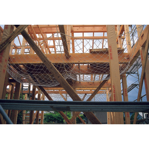 TRUSCO 안전 네트 화이트 3.2Φ 폭 5m × 10m 100 마름모 유결절 TSNE-50100-W 1 장