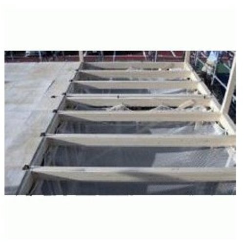 TRUSCO 安全ネット白1.8Φ 幅0.5m×6m 目合15 菱目ラッセル 仮認 TSN-0560-W 1 枚