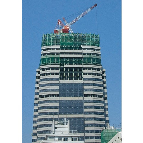 TRUSCO Construction Protection Net Green 1.8Φ Width 1m x 10m Mesh Size 30 Square Russell TCN-10100-GN 1 Sheet