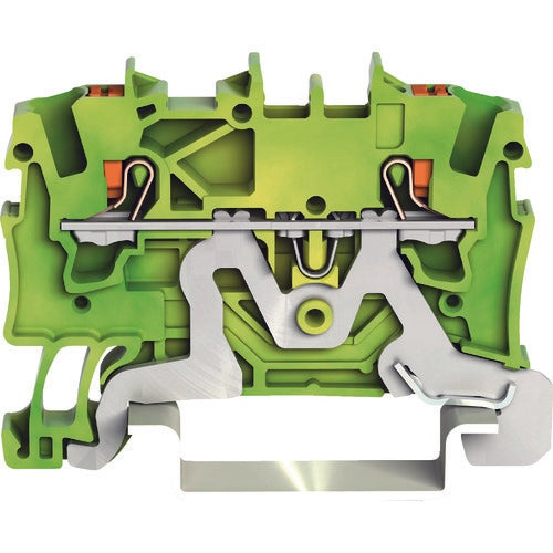 WAGO Push Button Operation Type Spring Type Earth Terminal Block 2201 Series 2-Wire Type 2201-1207-PK 1 Piece