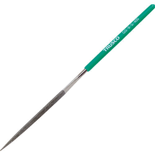 TRUSCO Diamond File, Precision #400, Triangular, 1 piece, Total length 180 mm (8 piece set size) GS-8-S-400 1 piece