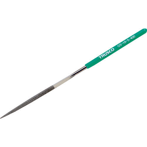 TRUSCO ダイヤモンドヤスリ 精密用#400 三角 1本入 全長140mm(10本組サイズ) GS-10-S-400 1 本