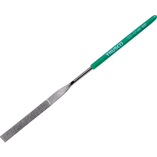 TRUSCO ダイヤモンドヤスリ 精密用#400 平 1本入 全長140mm(12本組サイズ) GS-12-HI-400 1 本