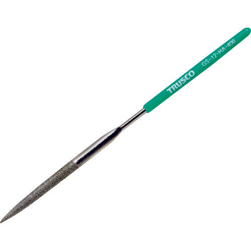 TRUSCO ダイヤモンドヤスリ 精密用#400 半丸 1本入 全長140mm(12本組サイズ) GS-12-HA-400 1 本