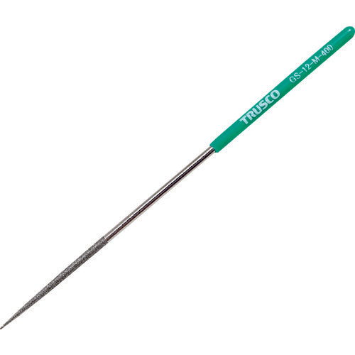 TRUSCO ダイヤモンドヤスリ 精密用#400 丸 1本入 全長140mm(12本組サイズ) GS-12-M-400 1 本