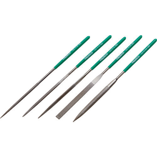 TRUSCO ダイヤモンドヤスリ 精密用#400 5本セット 全長200mm(5本組サイズ) GS-5-SET-400 1 S