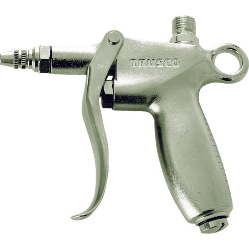 TRUSCO エアダスター 引き金式 流量調整ノズル付 吊り下げ式 ニップルタイプ TD-70B-2WRN 1 個