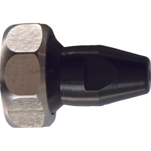 Hiltline Resin round nozzle for stainless steel coolant hose (1/4 hose system) Φ1.6 x 1 hole (with adjustment nut) KU-1DU-16 1 piece