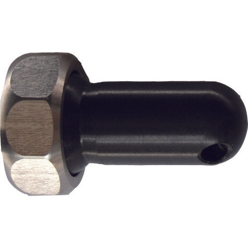 Hiltline 60° resin round nozzle for stainless steel coolant hose (1/4 hose system) Φ3.0 x 1 hole (with adjustment nut) KU-1DU-60 1 piece