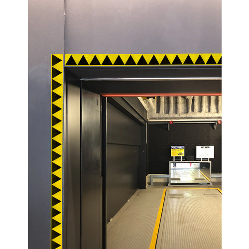 TRUSCO 【매진 폐번】 들쭉날쭉한 크로스 테이프 50mm×25m 황흑 GZC-5025YB 1권