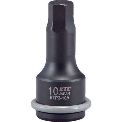 KTC 9.5sq. 임팩트 렌치용 헥사곤 렌치 대변 치수 4mm 전장 45mm BTP3-04AP 1개
