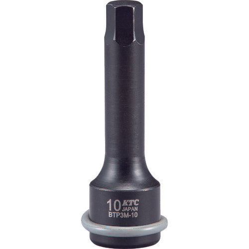 KTC 9.5 sq. Hexagonal Wrench for Impact Wrench, Diagonal Dimension 10 mm, Total Length 75 mm, BTP3M-10P, 1 pc