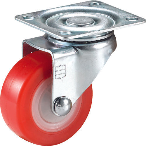SAMSONG Plate-type Light-duty Caster, Swivel, PU, 64 mm, TP3625-01-PLY-TG, 1 piece