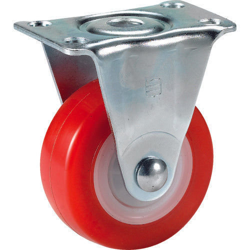 SAMSONG Plate-type Light-duty Caster, Fixed, PU, 64 mm, TP3625R-01-PLY-TG, 1 piece
