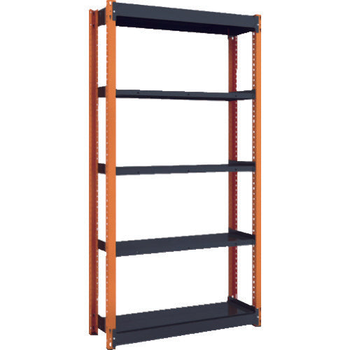 TRUSCO Lightweight Boltless Shelf TSUG Type Single Type 942X340XH1800 TSUG100-63K-5-BK 1 Unit